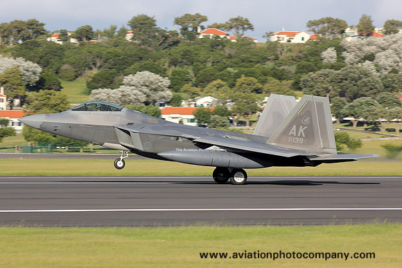 USAF 3 WG Lockheed F-22A 07-4139/AK at Lajes (2013)