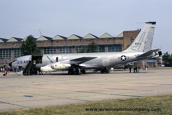 USAF 456 SAW Boeing KC-135A 59-1512 at RAF Mildenhall (1974)