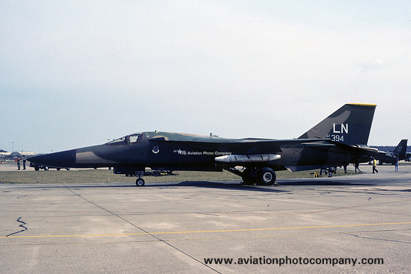 USAF 48 TFW 493 TFS General Dynamics F-111F Aardvark 70-2394/LN at RAF Lakenheath (1980)