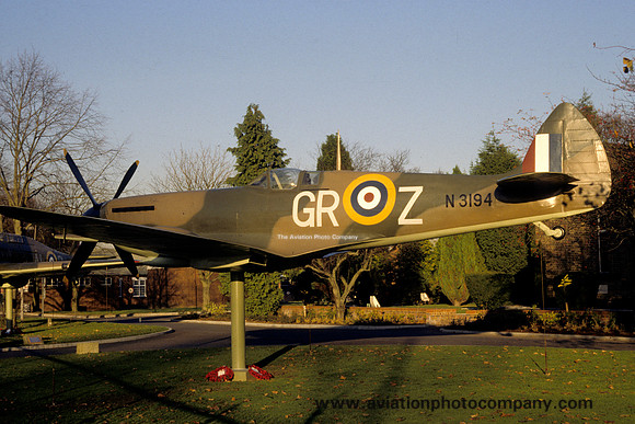 RAF Supermarine Spitfire N3194 Preserved at RAF Uxbridge