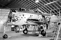 Royal Navy Fairey Gannet AEW.3 XP227 at RNAS Lossiemouth (1972)