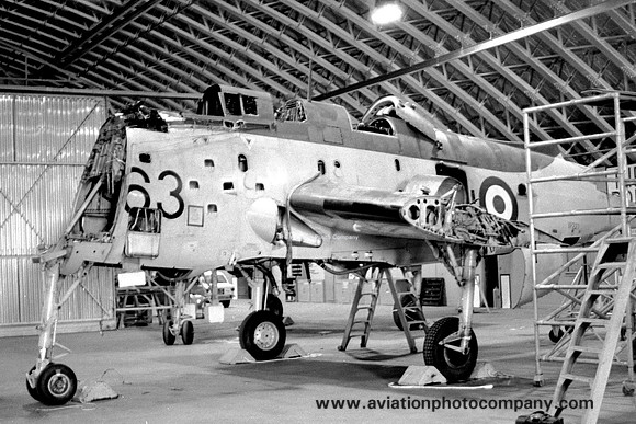 Royal Navy Fairey Gannet AEW.3 XP227 at RNAS Lossiemouth (1972)