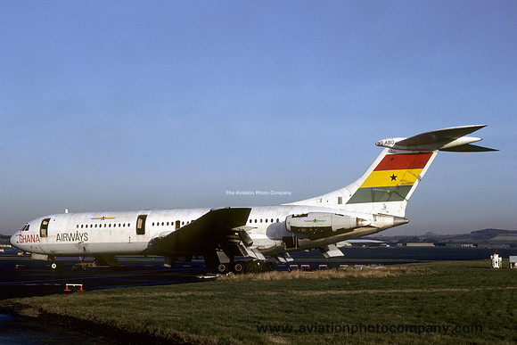 Ghana Airways Vickers VC-10 9G-ABO at Prestwick (1984)