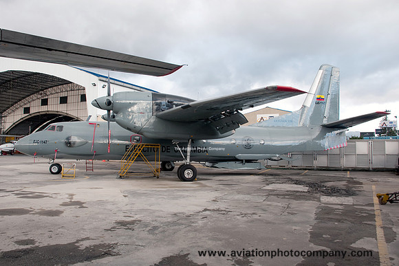 Colombian Army Antonov An-32 EJC-1147 at Bogota El Dorado (2013)