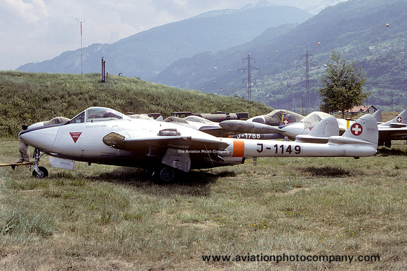 Swiss Air Force De Havilland Vampire FB.6 J-1149 (1982)
