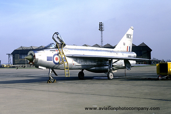 RAF Binbrook TFF English Electric Lightning F.1A XM183 (1973)