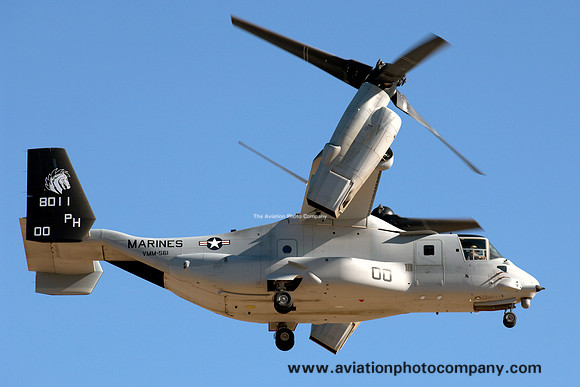 US Marines VMM-561 Bell-Boeing MV-22B Osprey 168011/PH-00 (2011)