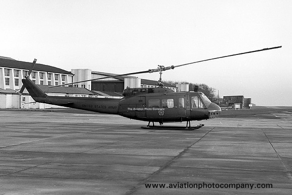 US Army Bell UH-1H Iroquois 66-15377 at RAF Leuchars (1972)