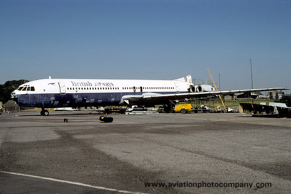RAF/British Airways Vickers VC-10 ZD232 dumped at RAF Brize Norton (1991)