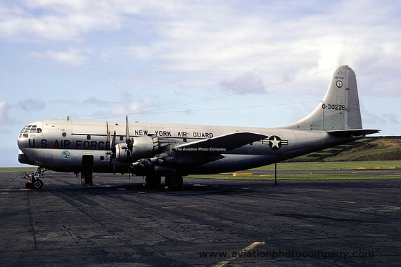USAF New York ANG Boeing C-97G Stratofreighter 53-0228 at Lajes (1969)