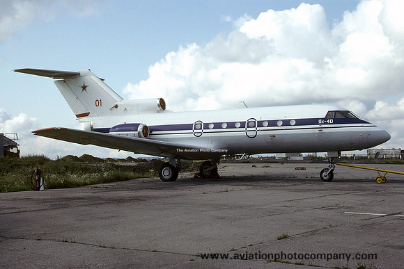 Soviet Air Force Yakolev Yak-40 "01" (1993)