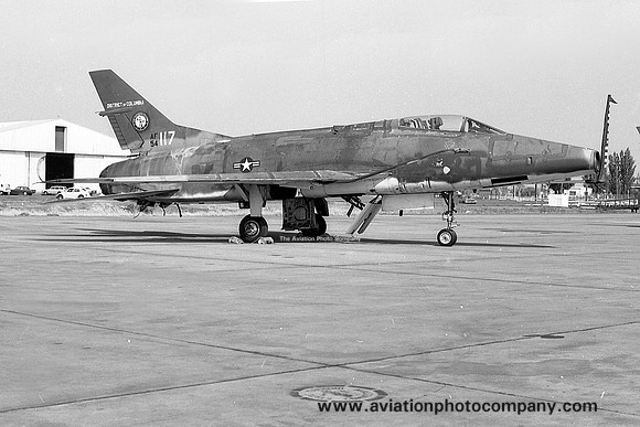 USAF DC ANG 121 TFS North American F-100C Super Sabre 54-2117 (1972)