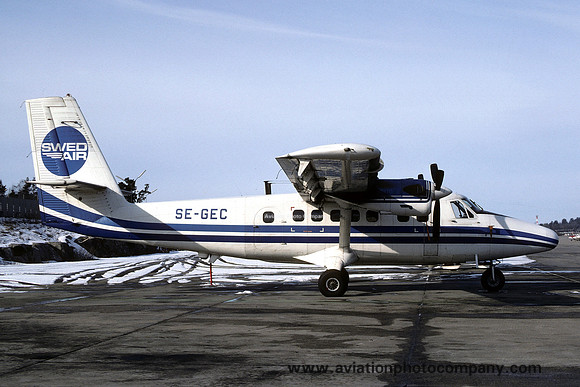 Swedair DHC-6-300 Twin Otter SE-GEC (1978)