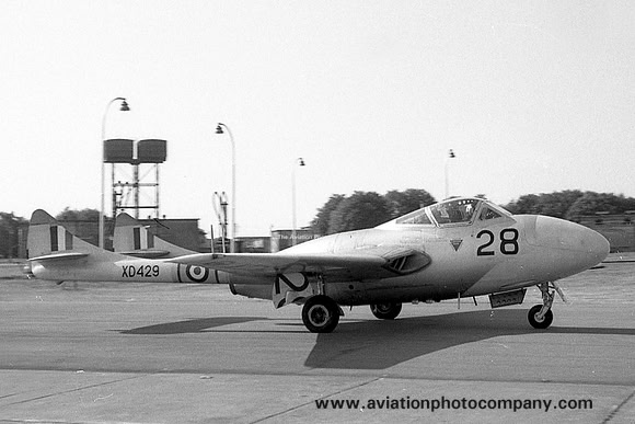 RAF College De Havilland Vampire T.11 XD429/28 (1959)
