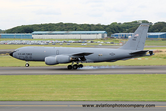 USAF 22 ARW Boeing KC-135R 57-1502 at Prestwick (2013)