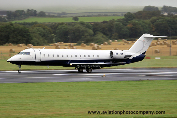 Canadair CL-600 OE-ISF at Prestwick (2013)