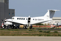 Libyan Air Ambulance Beech 200C Super King Air 5A-DDY at Malta Luqa IAP (2023)