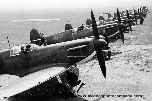 RAF Supermarine Spitfire lineup
