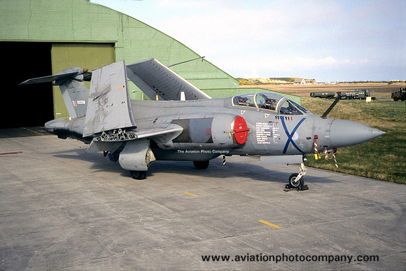 RAF Blackburn Buccaneer S.2 9225M at RAF Lossiemouth (2000)