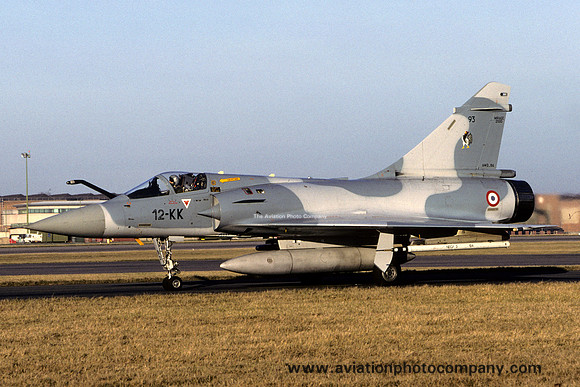 French Air Force EC2/12 Dassault Mirage 2000C 93/12-KK at RAF Waddington (2003)