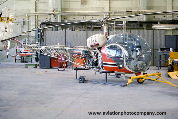NASA Bell 47G NASA-822 at Edwards AFB (1975)