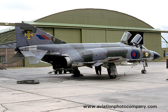 RAF 111 Squadron McDonnell F-4K Phantom FG.1 XV584/F at RAF Lossiemouth (1984)