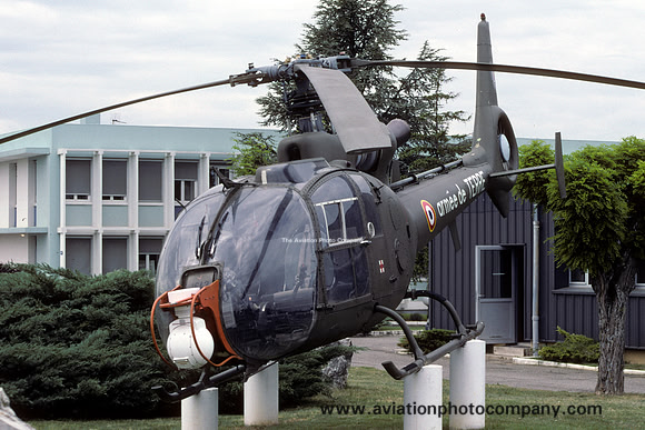 French Army Aerospatiale SA.341F Gazelle 1642 displayed at Valence (2003)