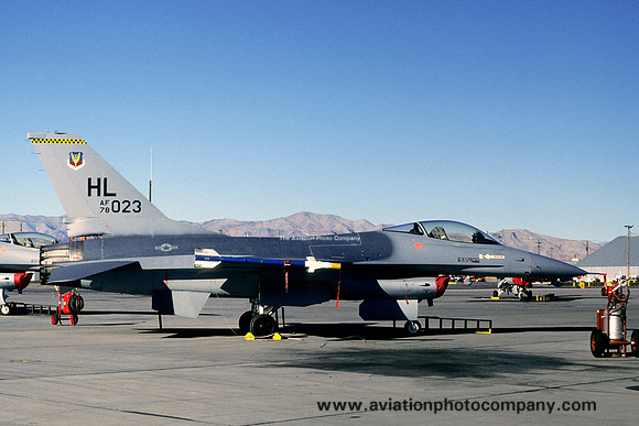 USAF 57 TTW Det 1 GD F-16A Fighting Falcon 78-0023/HL at Nellis AFB (1979)