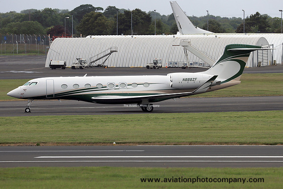 Ponderosa Asset LLC Gulfstream G650ER N888ZF at Prestwick (2024)