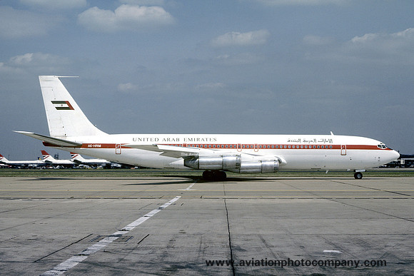 Dubai Government Boeing 707-3L6C A6-HRM at Heathrow (1979)
