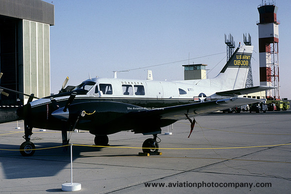 US Army USAAEFA Beech U-21A Ute 66-18008 at Edwards AFB (1980)