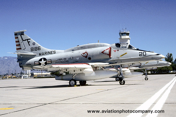 USMC VMA-211 Douglas A-4M 158186/CF-20 (1981)