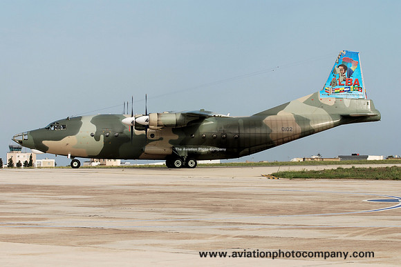 Venezuelan Air Force Shaanxi Y-8F-200 0102 with ALBA tail at Malta Luqa (2013)
