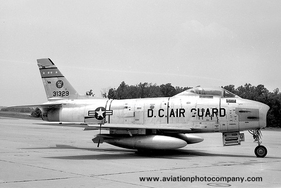 USAF DC ANG 121 TFS North American F-86H Sabre 53-1329 (1959)