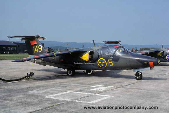 Swedish Air Force F5 SAAB 105 Sk60 60149 (1986)