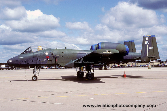 USAF Michigan ANG 172 TASS Fairchild A-10A Thunderbolt 80-0221/BC (1992)