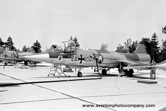 West German Air Force AKG51 Lockheed/Fokker RF-104G Starfighter EA+104