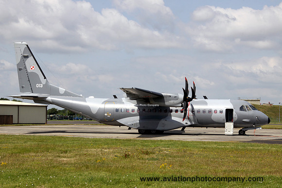 Polish Air Force 13 ELTr CASA C-295M 013 at the Waddington Airshow (2014)