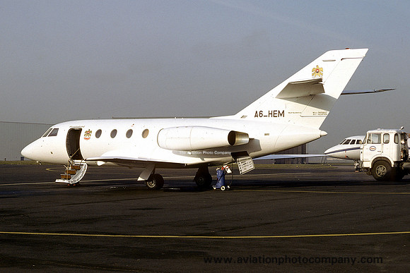 Dubai Air Wing Dassault Falcon 20 A6-HEM (1977)