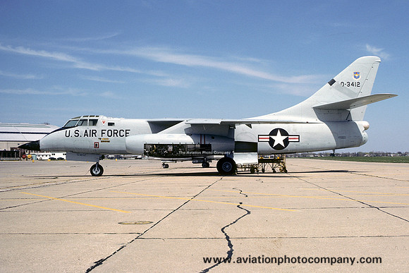 USAF Chanute TTC Douglas RB-66B 53-0412 with F-111 nose modification (1978)