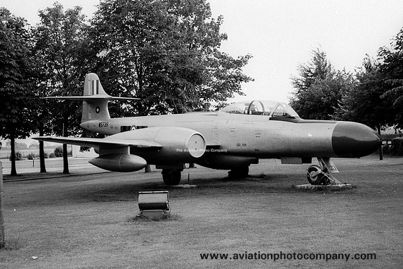 RAF Gloster Meteor NF.14 WS739 displayed at RAF Church Fenton (1969)