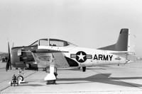 US Army North American T-28B Trojan 138327 at Edwards AFB (1974)