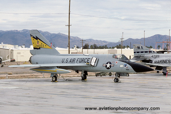 USAF 5 FIS Convair F-106A Delta Dart 59-0003 at Davis Monthan (1985)