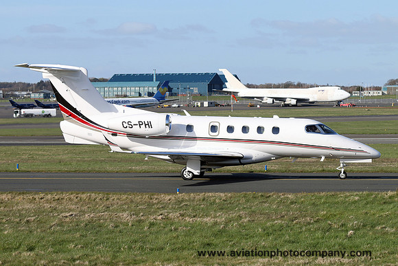 Netjets Embraer Phenom 300 C-PHI at Prestwick (2016)