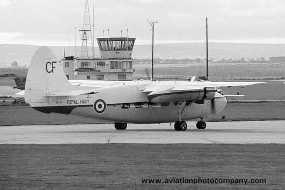 Royal Navy Hunting Sea Prince C.1 WM739 at RNAS Lossiemouth (1970)