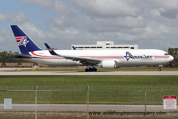 Amerijet International Boeing 767-323ER(BDSF) N349CM at Miami (2024)