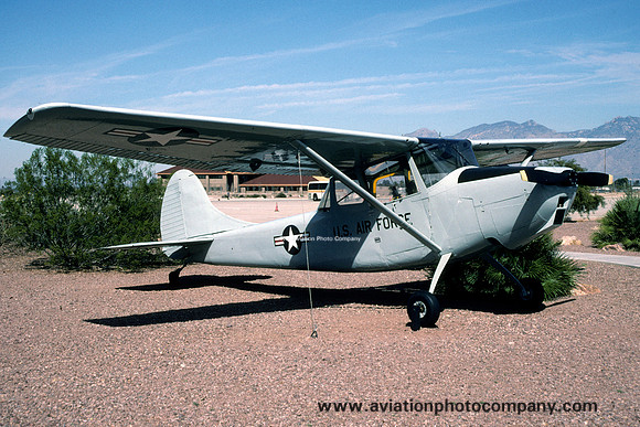 US Air Force Cessna O-1A Bird Dog 51-2670 displayed at Davis Monthan (1997)