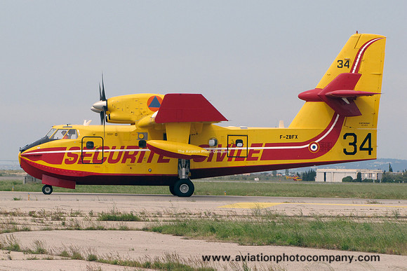French Securite Civile Canadair CL-415 F-ZBFX/34 at Marignane (2013)