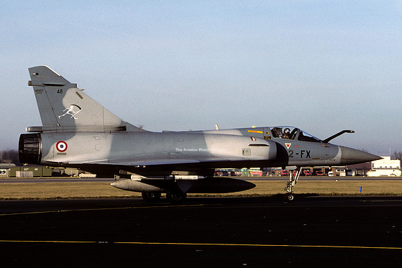French Air Force EC2/2 Dassault Mirage 2000C 48/2-FX at RAF Waddington (2003)