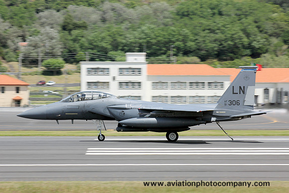 48 FW McDonnell Douglas F-15E 91-0306/LN at Lajes (03.08.12)